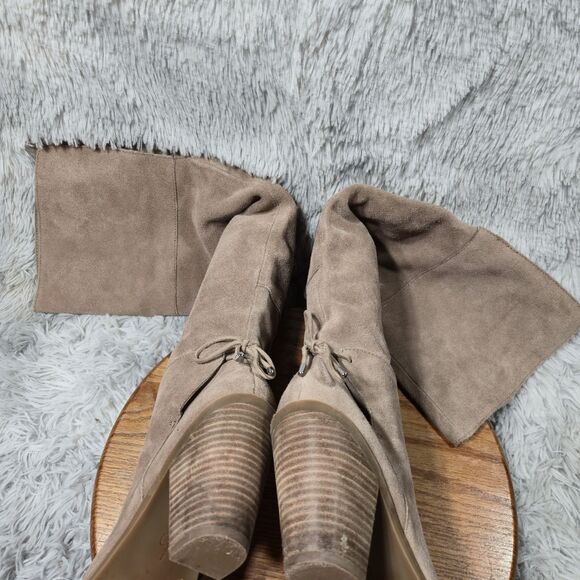 Jessica Simpson Cassina Womens Size 8 Leather Over The Knee Pointed Toe Boots - Picture 2 of 8